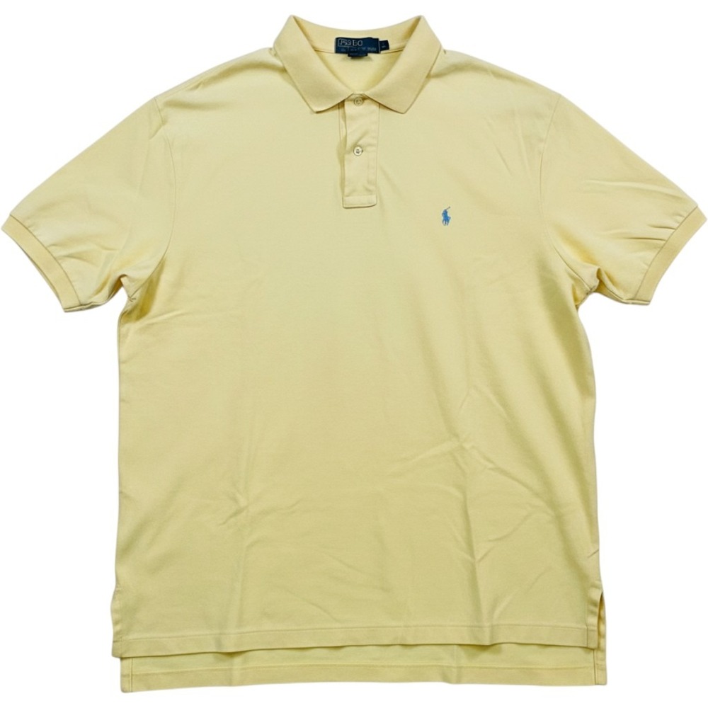 Vintage Polo Ralph Lauren Classic Fit Polo Shirt Mens XL Yellow Preppy Hong Kong